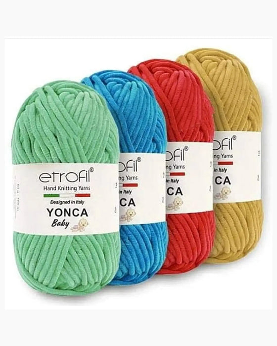 Etrofil Yonca Baby Velvet Yarn Green No 70476 Etrofil