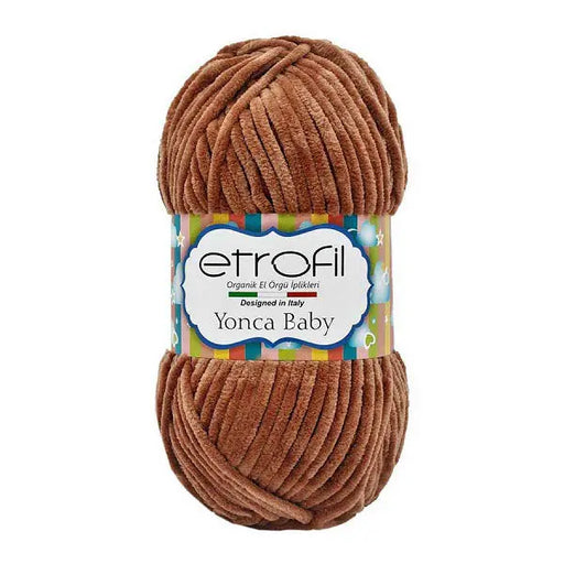 Etrofil Yonca Baby Velvet Yarn Light Brown No 70754 Etrofil