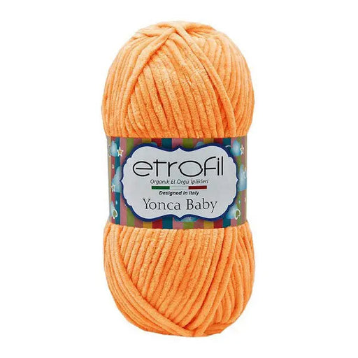 Etrofil Yonca Baby Velvet Yarn Light Orange No 70290 Etrofil