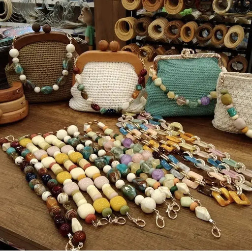 Handbag Strap Acrylic Beads 40 cm Cafuné