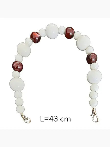 Handbag Strap Acrylic Beads 43 cm - DecoDeb