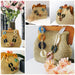 Handbag strap with Acrylic beads Turqouise - Brown Cafuné