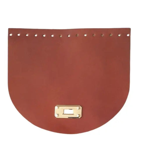 Leather Bag Flap Cover With Buckle -22x19cm-Champagne Cafuné