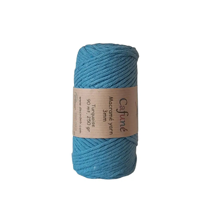 Macramé Yarn 3mm Turquoise Cafuné