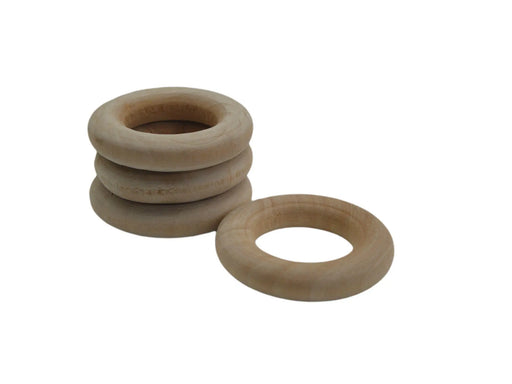 Natural Wooden Rings 2cm - DecoDeb
