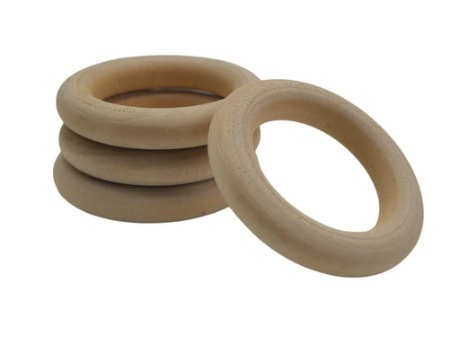 Natural Wooden Rings 3cm DecoDeb