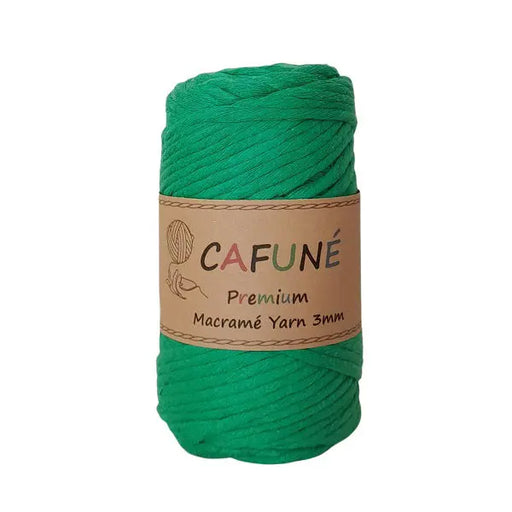 Premium Macramé Yarn 3mm Benneton green Cafuné