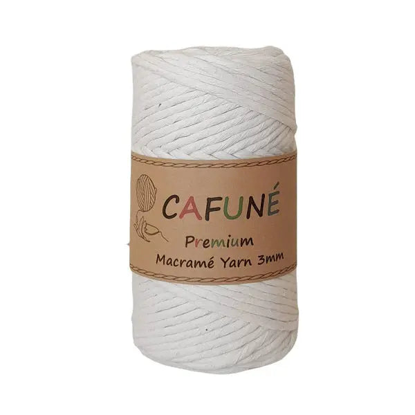 Premium Macramé Yarn 3mm Ecru Cafuné