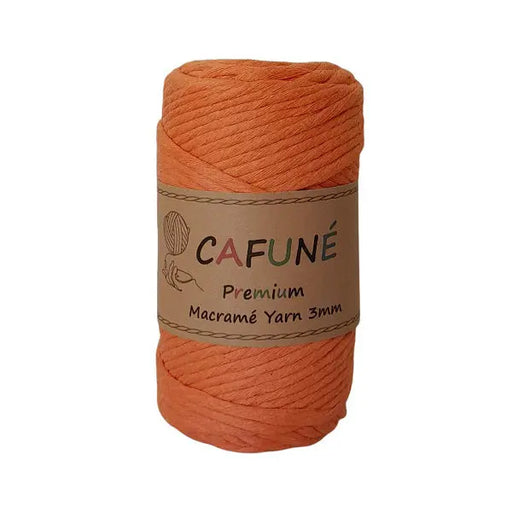Premium Macramé Yarn 3mm Orange Cafuné