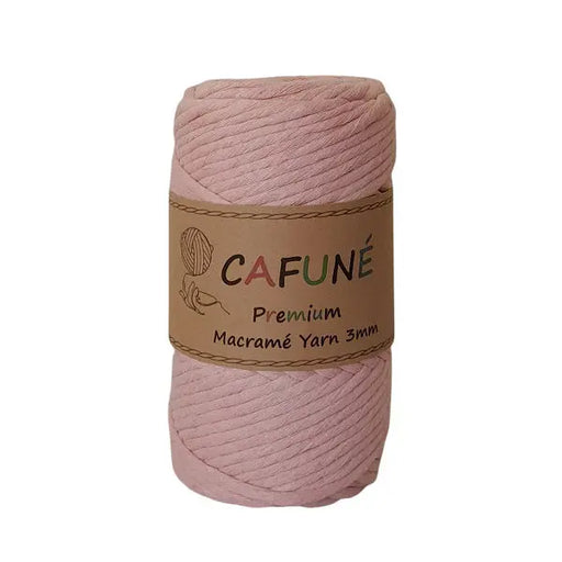 Premium Macramé Yarn 3mm Salmon pink Cafuné