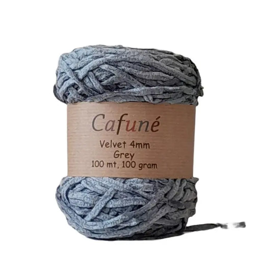 Cafuné velvet yarn Grey by decodeb