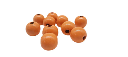 Wooden Beads 12mm Orange - DecoDeb