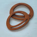 Wooden Purse Handle Oval Brown - DecoDeb