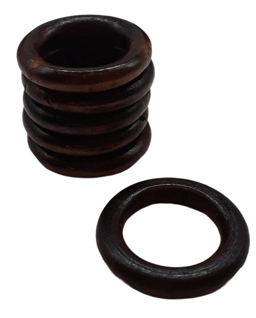 Wooden Ring Dark Brown 3,7cm - DecoDeb
