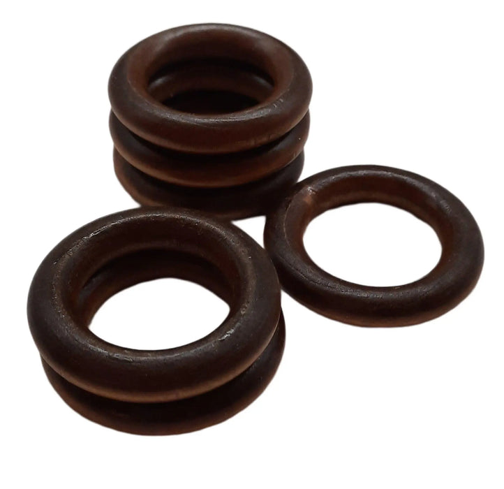 Wooden Ring Dark Brown 5,5cm DecoDeb