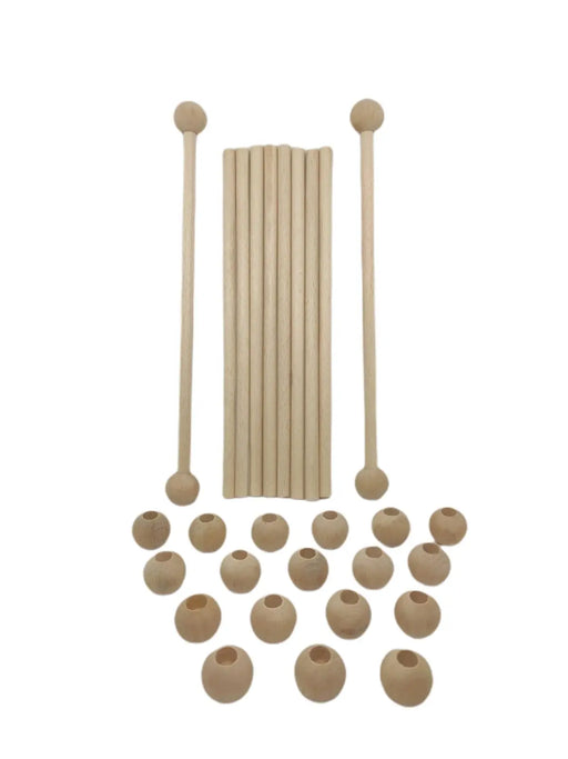 Wooden macramé dowel 50 cm - DecoDeb