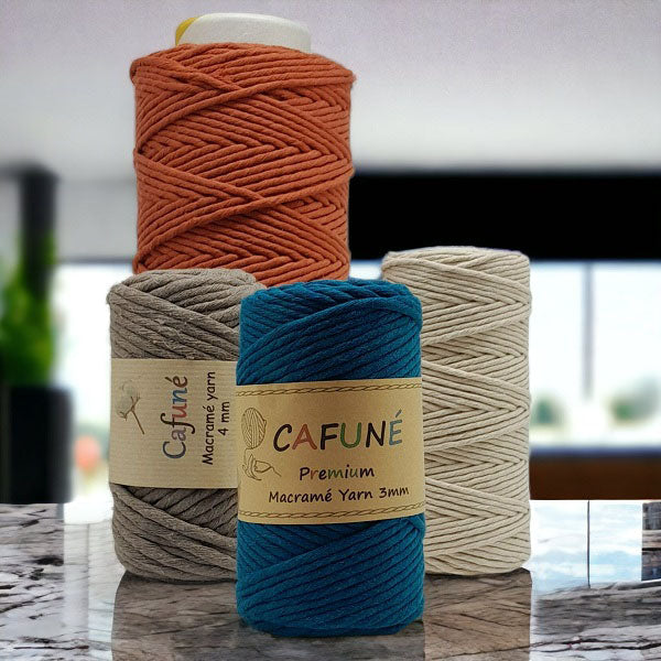 cafune macrame yarn single twist